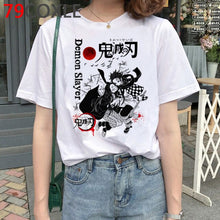 Load image into Gallery viewer, Demon Slayer T Shirt Men Kawaii Cartoon T-shirt Kimetsu No Yaiba Japanese Anime Demon Blade Graphic Tees Unisex Top Tshirt Male