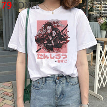Load image into Gallery viewer, Demon Slayer T Shirt Men Kawaii Cartoon T-shirt Kimetsu No Yaiba Japanese Anime Demon Blade Graphic Tees Unisex Top Tshirt Male