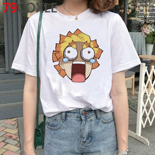 Load image into Gallery viewer, Demon Slayer T Shirt Men Kawaii Cartoon T-shirt Kimetsu No Yaiba Japanese Anime Demon Blade Graphic Tees Unisex Top Tshirt Male