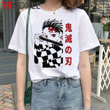 Load image into Gallery viewer, Demon Slayer T Shirt Men Kawaii Cartoon T-shirt Kimetsu No Yaiba Japanese Anime Demon Blade Graphic Tees Unisex Top Tshirt Male