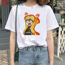 Load image into Gallery viewer, Demon Slayer T Shirt Men Kawaii Cartoon T-shirt Kimetsu No Yaiba Japanese Anime Demon Blade Graphic Tees Unisex Top Tshirt Male