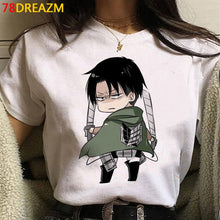 Load image into Gallery viewer, 2021 Hot Anime Final Season Attack on Titan T Shirt Men Kawaii Summer Tops Titans Attack Graphic Tees Harajuku Tshirt Male