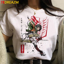 Load image into Gallery viewer, 2021 Hot Anime Final Season Attack on Titan T Shirt Men Kawaii Summer Tops Titans Attack Graphic Tees Harajuku Tshirt Male