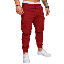 Load image into Gallery viewer, Autumn Men Pants Hip Hop Harem Joggers Pants 2020 New Male Trousers Mens Joggers Solid Multi-pocket Pants Sweatpants M-4XL