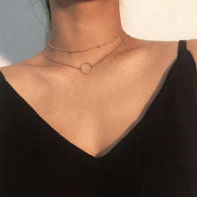 Load image into Gallery viewer, 2021 Collier Chain Necklace Multilayer Moon Alloy Metal Disc Gold Pendant Necklace For Women New Trend Female Jewelry Collar
