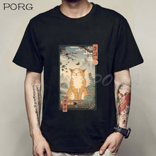 Load image into Gallery viewer, Men Catana Cool Summer Loose Men/Women T Shirt Casual Short Sleeve Cat Print Anime Tshirt Japanese Summer T-Shirt Tops Tee Shirt