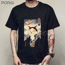 Load image into Gallery viewer, Men Catana Cool Summer Loose Men/Women T Shirt Casual Short Sleeve Cat Print Anime Tshirt Japanese Summer T-Shirt Tops Tee Shirt