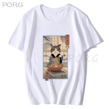 Load image into Gallery viewer, Men Catana Cool Summer Loose Men/Women T Shirt Casual Short Sleeve Cat Print Anime Tshirt Japanese Summer T-Shirt Tops Tee Shirt