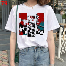 Load image into Gallery viewer, Demon Slayer T Shirt Men Kawaii Cartoon T-shirt Kimetsu No Yaiba Japanese Anime Demon Blade Graphic Tees Unisex Top Tshirt Male
