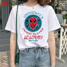 Load image into Gallery viewer, Demon Slayer T Shirt Men Kawaii Cartoon T-shirt Kimetsu No Yaiba Japanese Anime Demon Blade Graphic Tees Unisex Top Tshirt Male
