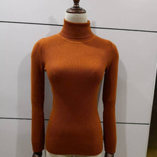 Load image into Gallery viewer, Bonjean Autumn Winter Knitted Jumper Tops turtleneck Pullovers Casual Sweaters Women Shirt Long Sleeve Tight Sweater Girls
