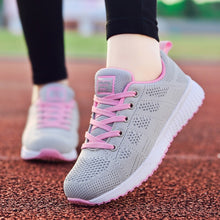 Load image into Gallery viewer, 2021 Sneakers Women Shoes Flats Casual Ladies Shoes Woman Lace-Up Mesh Light Breathable Female Zapatillas De Deporte Para Mujer
