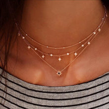 Load image into Gallery viewer, 2021 Collier Chain Necklace Multilayer Moon Alloy Metal Disc Gold Pendant Necklace For Women New Trend Female Jewelry Collar

