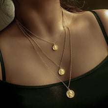 Load image into Gallery viewer, 2021 Collier Chain Necklace Multilayer Moon Alloy Metal Disc Gold Pendant Necklace For Women New Trend Female Jewelry Collar
