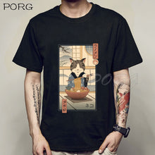 Load image into Gallery viewer, Men Catana Cool Summer Loose Men/Women T Shirt Casual Short Sleeve Cat Print Anime Tshirt Japanese Summer T-Shirt Tops Tee Shirt
