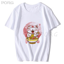 Load image into Gallery viewer, Men Catana Cool Summer Loose Men/Women T Shirt Casual Short Sleeve Cat Print Anime Tshirt Japanese Summer T-Shirt Tops Tee Shirt
